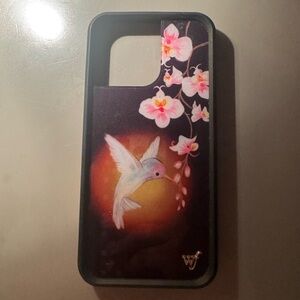 iPhone 15 Pro Max Floral Hummingbird Wildflower Case